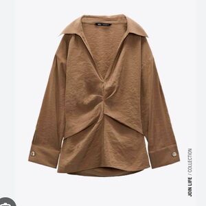NWT Zara gathered top size XS